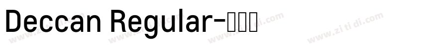 Deccan Regular字体转换